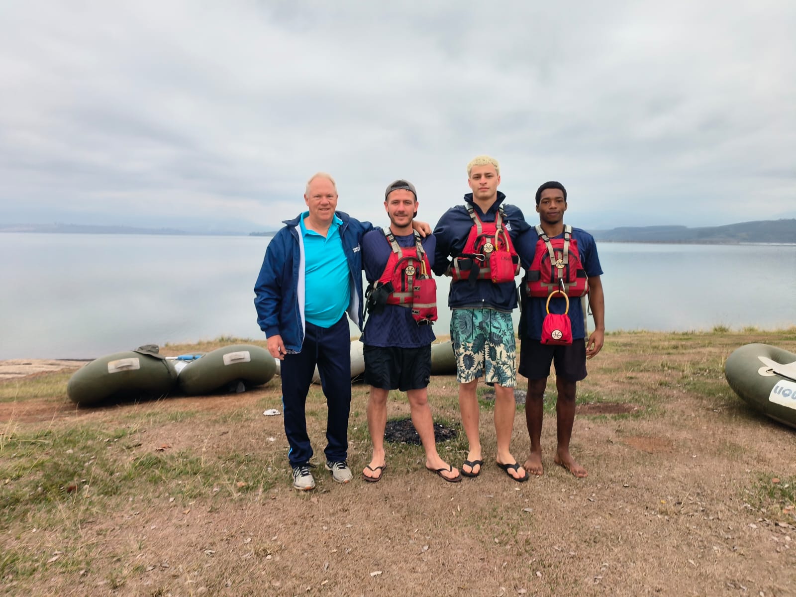 The Liquid Adventures team on the river